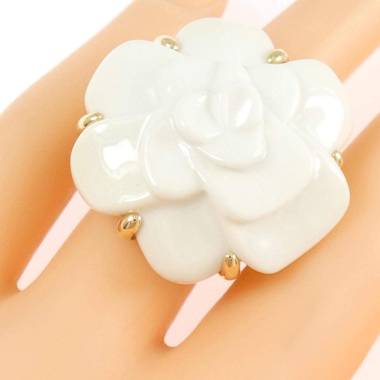 【ヴィンテージ】シャネル カメリア リング