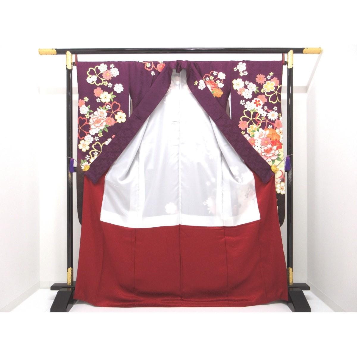 振袖　友禅金彩加工　ボカシ染