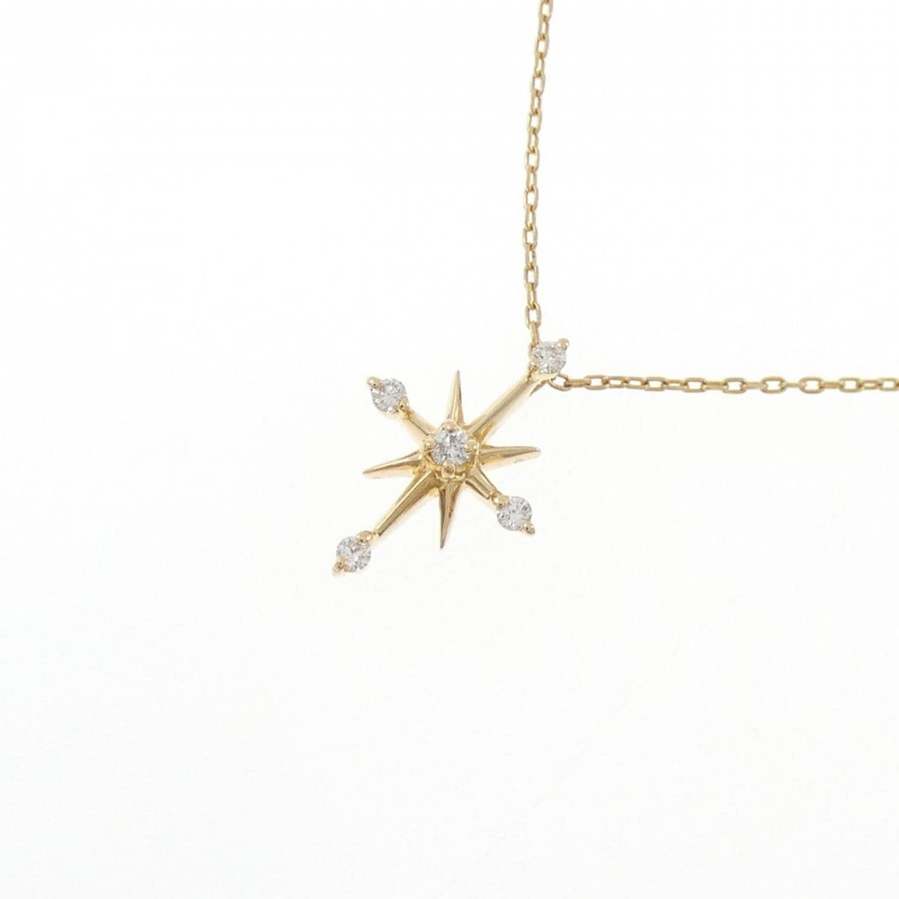 スタージュエリー クロッシングスター ネックレス 0.04CT