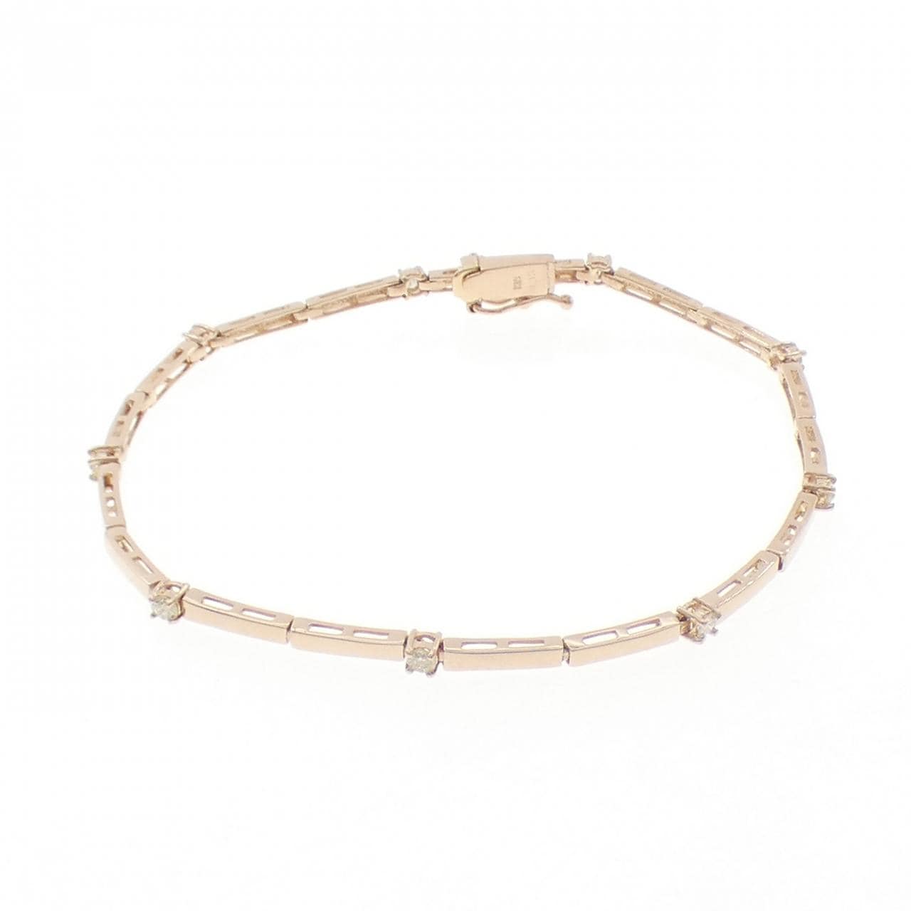 K18PG ダイヤモンド ブレスレット 0.33CT