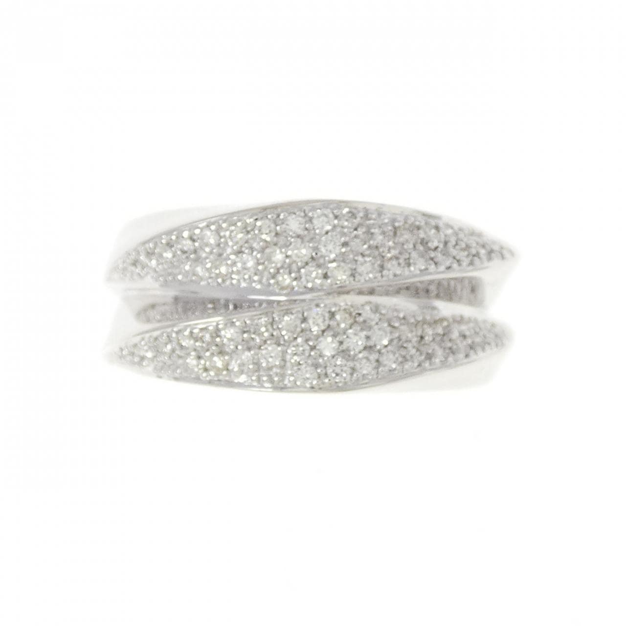 K18WG pave Diamond ring 0.32CT