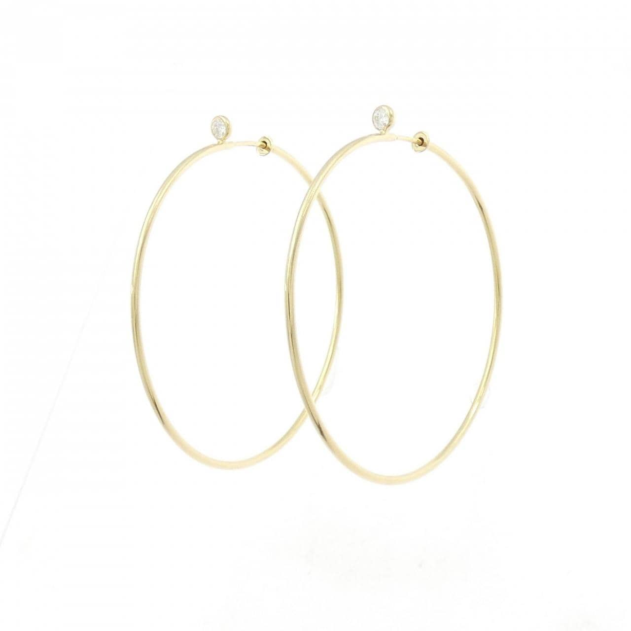 ティファニー ダイヤモンド フープ ピアス