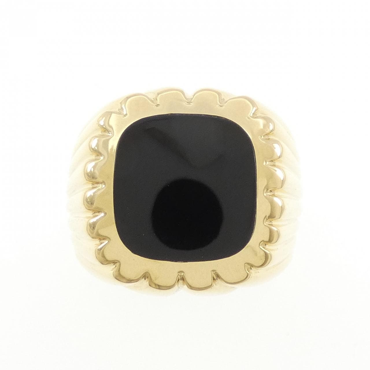 K18YG オニキス リング