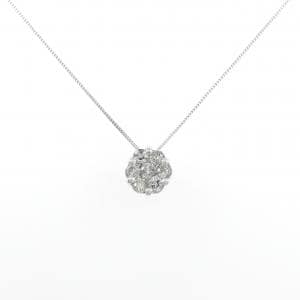 K10WG ダイヤモンド ネックレス 0.5CT