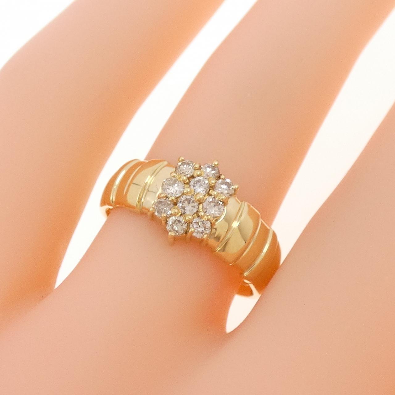 K18YG ダイヤモンド リング 0.30CT