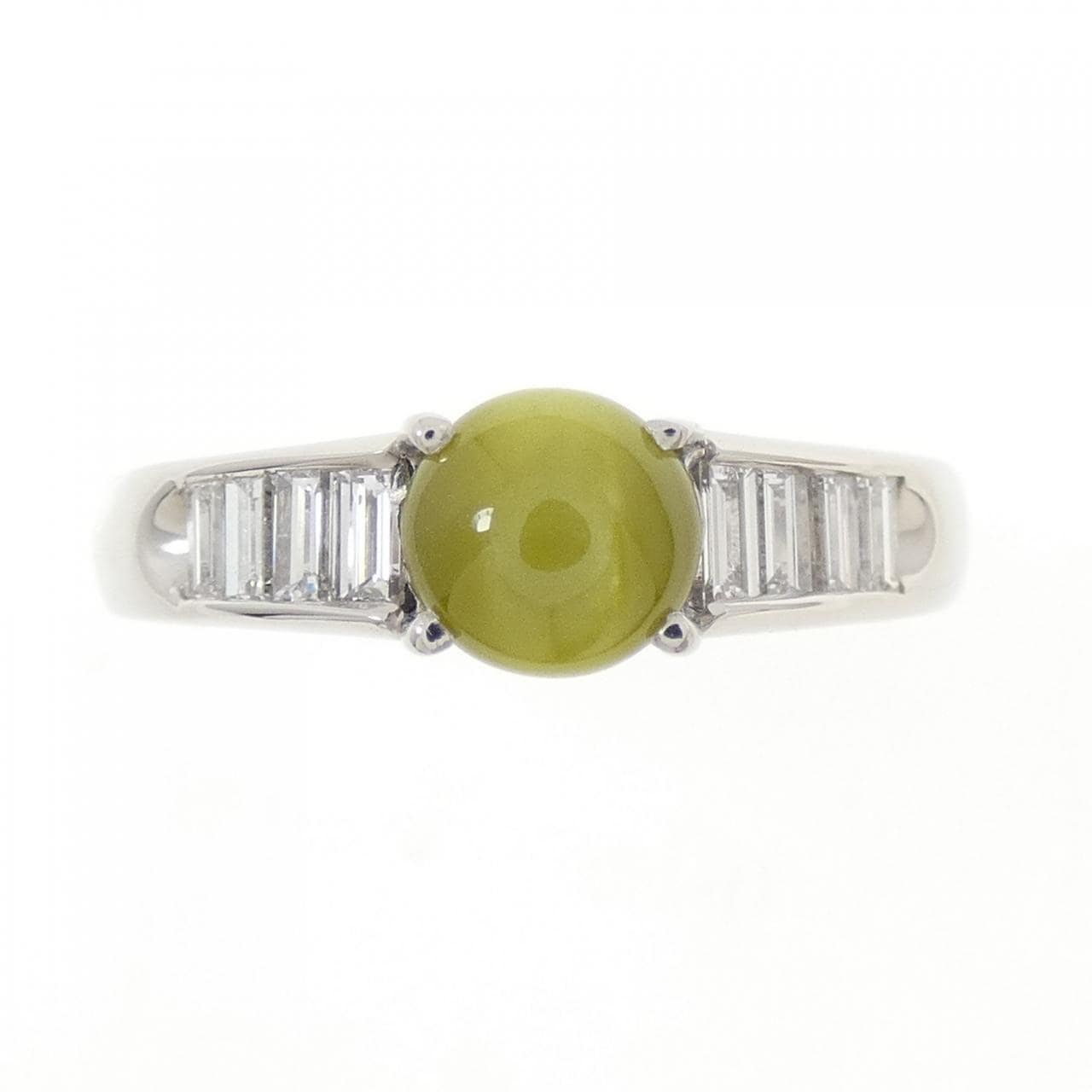PT900 Chrysoberyl Cat's Eye Ring 1.63CT