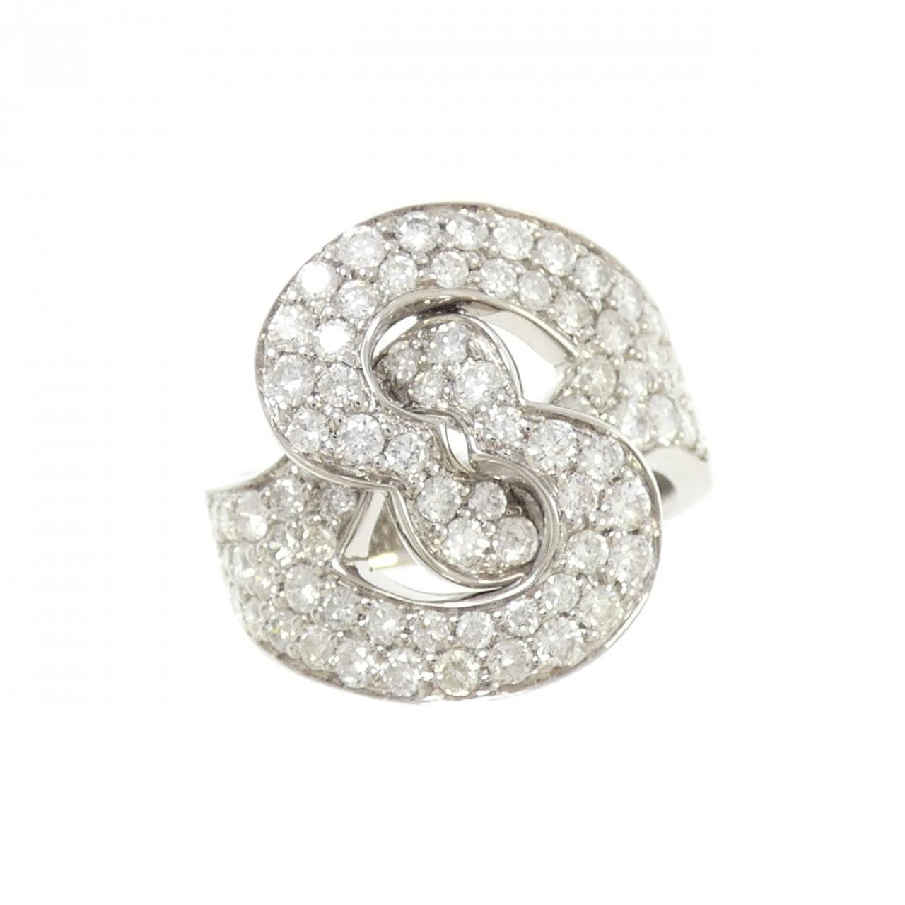 K18WG ダイヤモンド リング 1.60CT