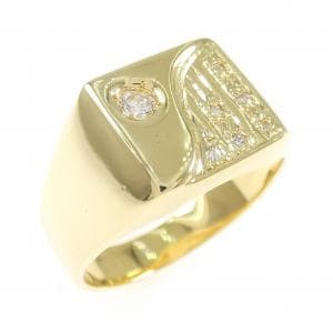K18YG ダイヤモンド リング 0.12CT