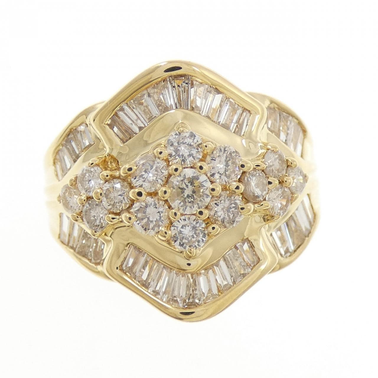 K18YG ダイヤモンド リング 1.50CT