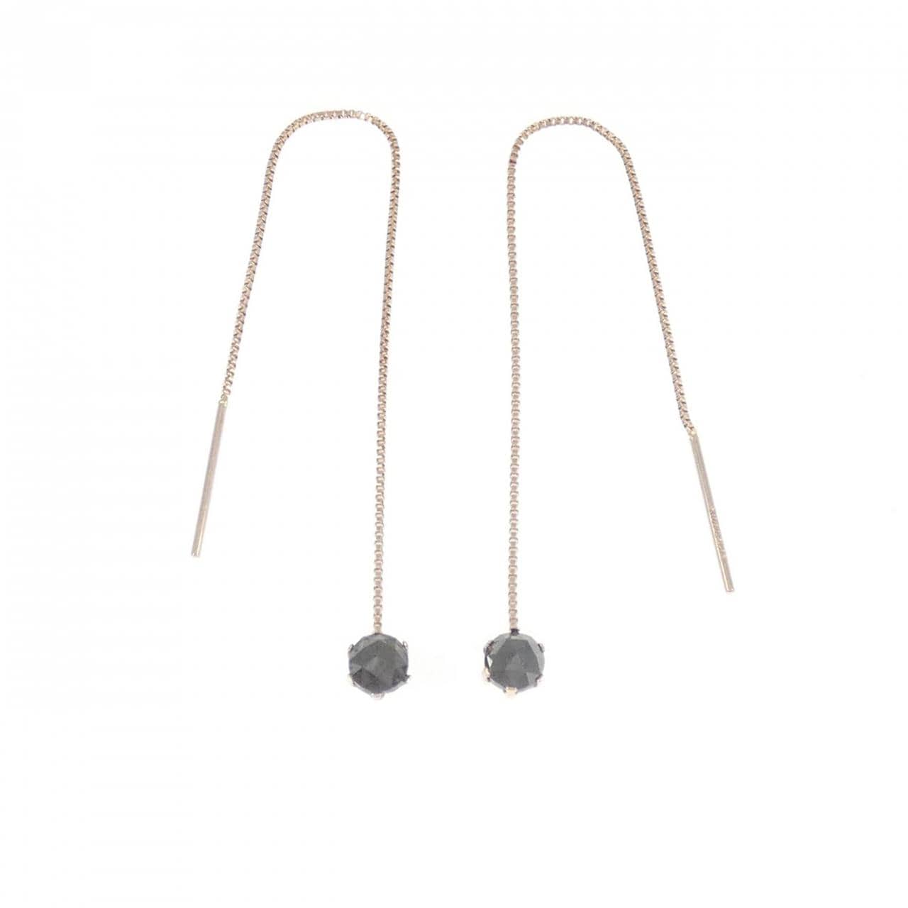 【新品】K10PG ダイヤモンド ピアス 0.30CT