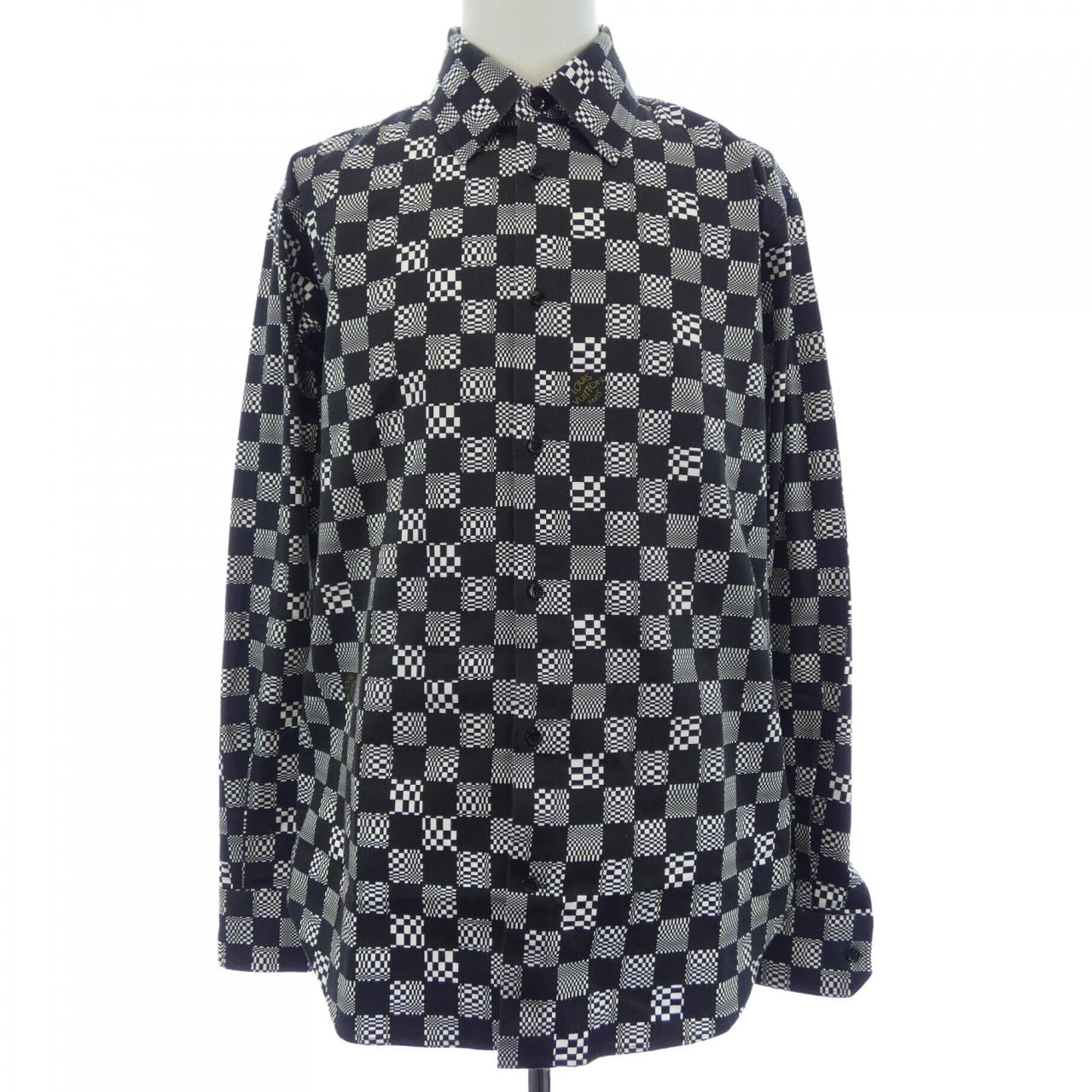ルイヴィトン LOUIS VUITTON クラシックシャツディストーテッドダミエ HKS71WZYT シャツ