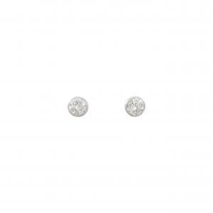PT900 ソリティア ダイヤモンド ピアス 0.350CT