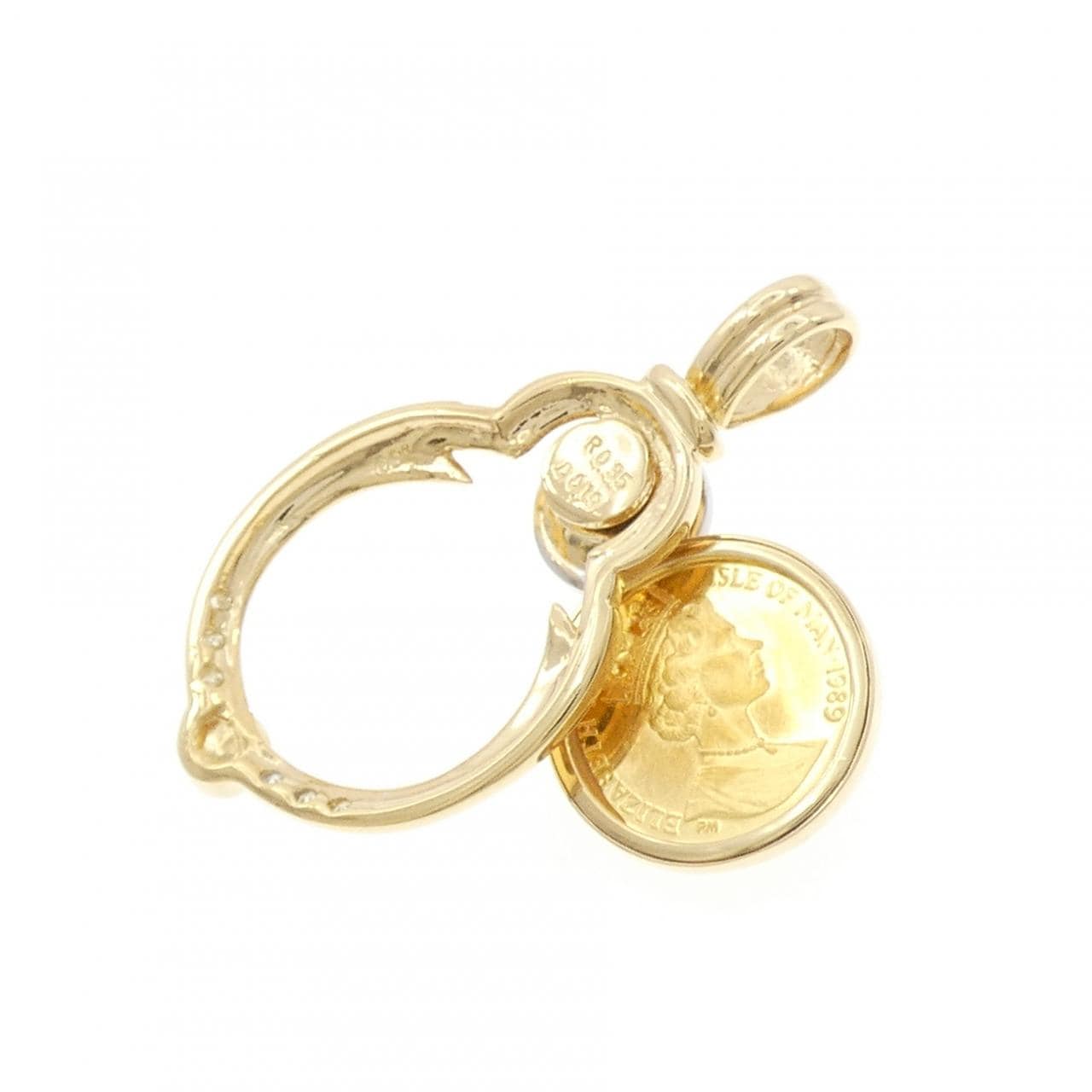 750YG(枠) ルビー コイン 0.35CT