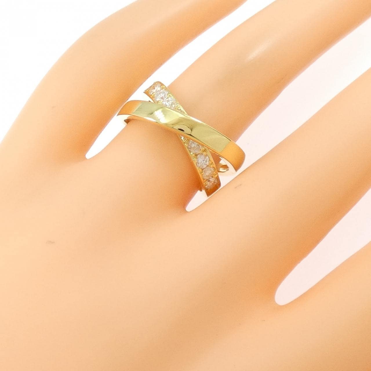 K18YG ダイヤモンド リング 0.50CT