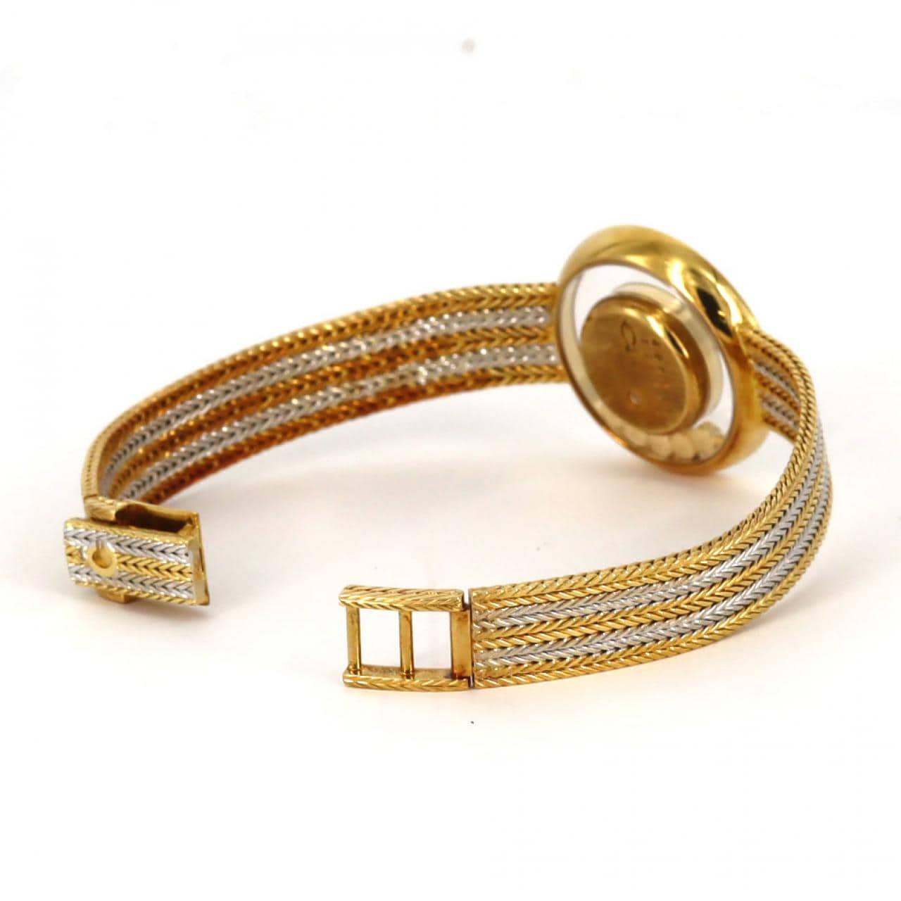 ショパール ハッピーダイヤモンド YGxWG/2D･5P 204355-9001 YG クォーツ