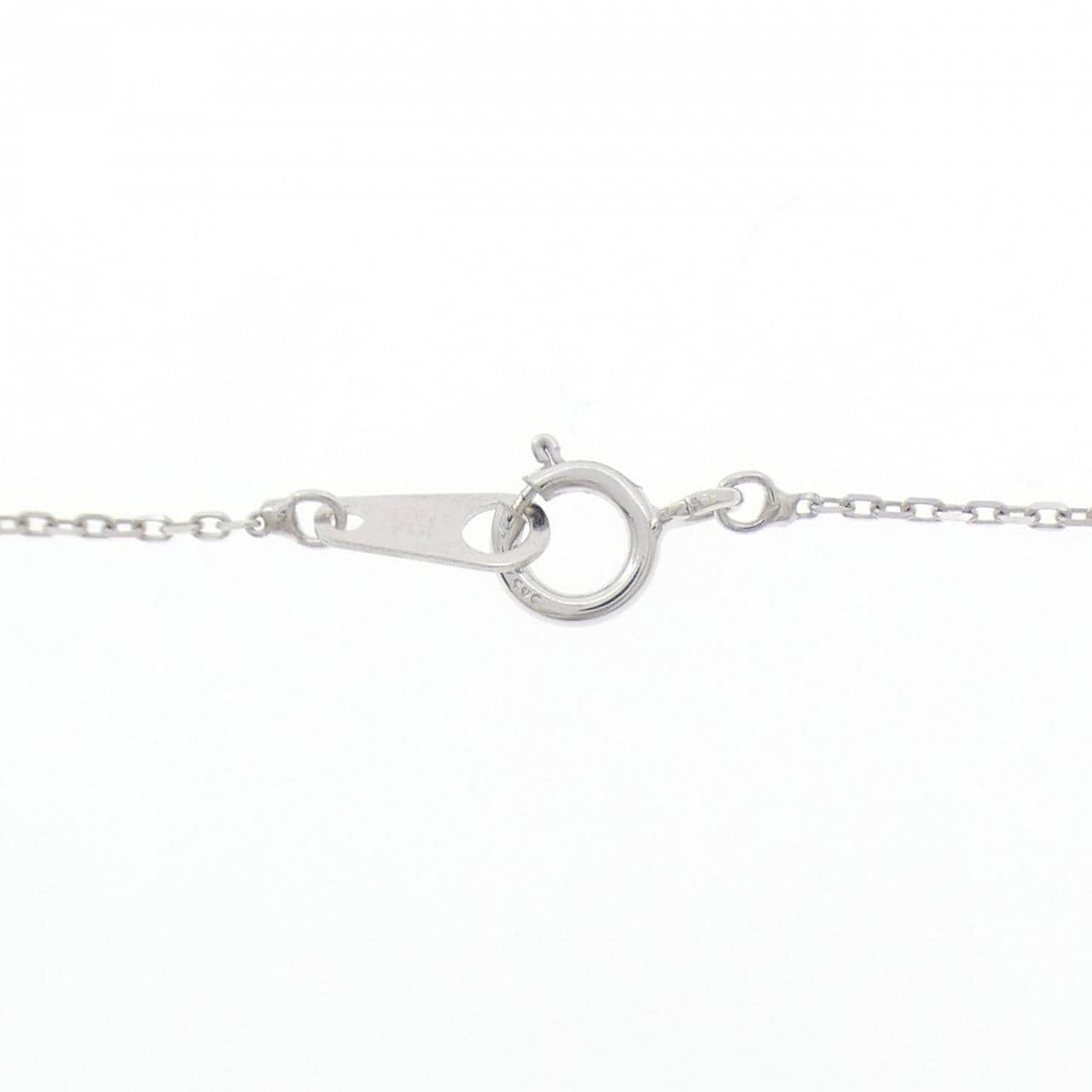 K14WG ホースシュー ダイヤモンド ネックレス