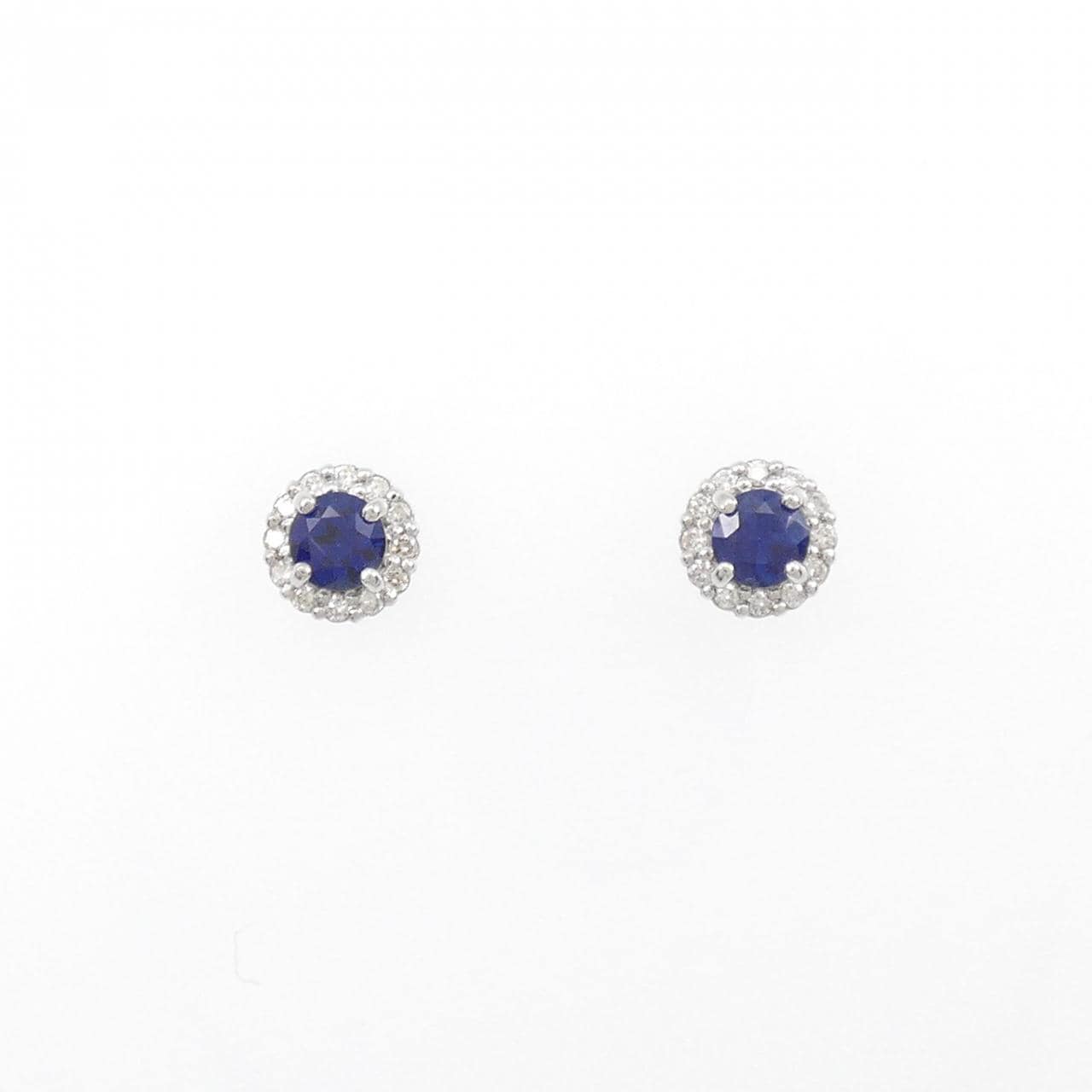 【新品】PT サファイヤ ピアス 0.36CT