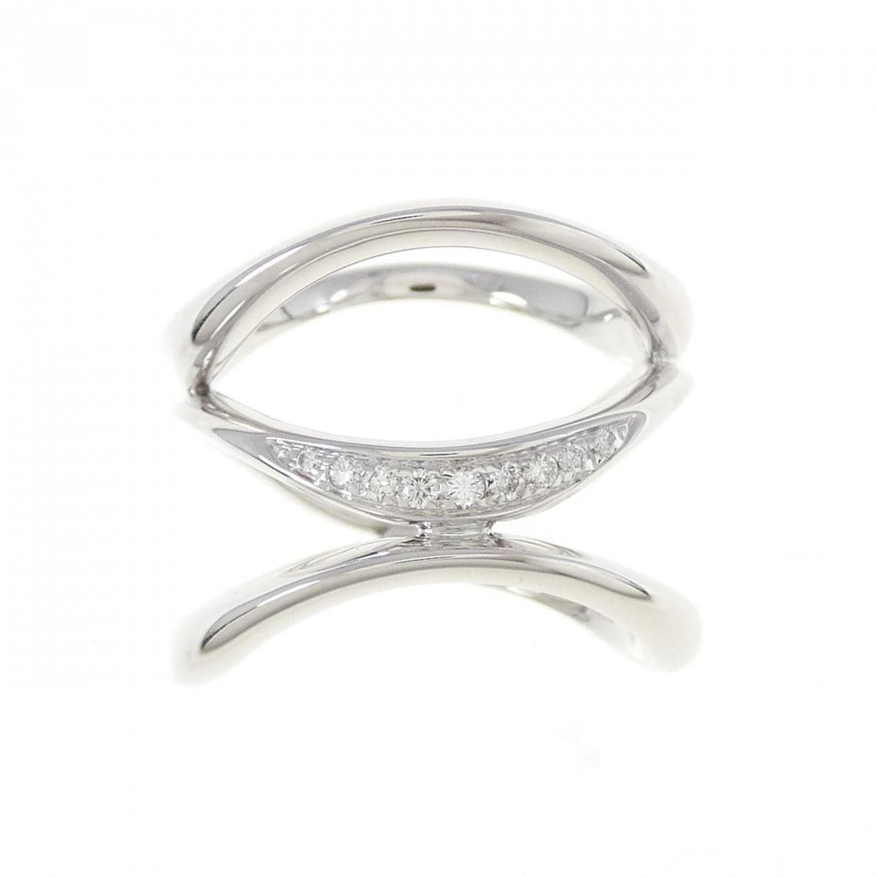 750WG Diamond Ring 0.10CT