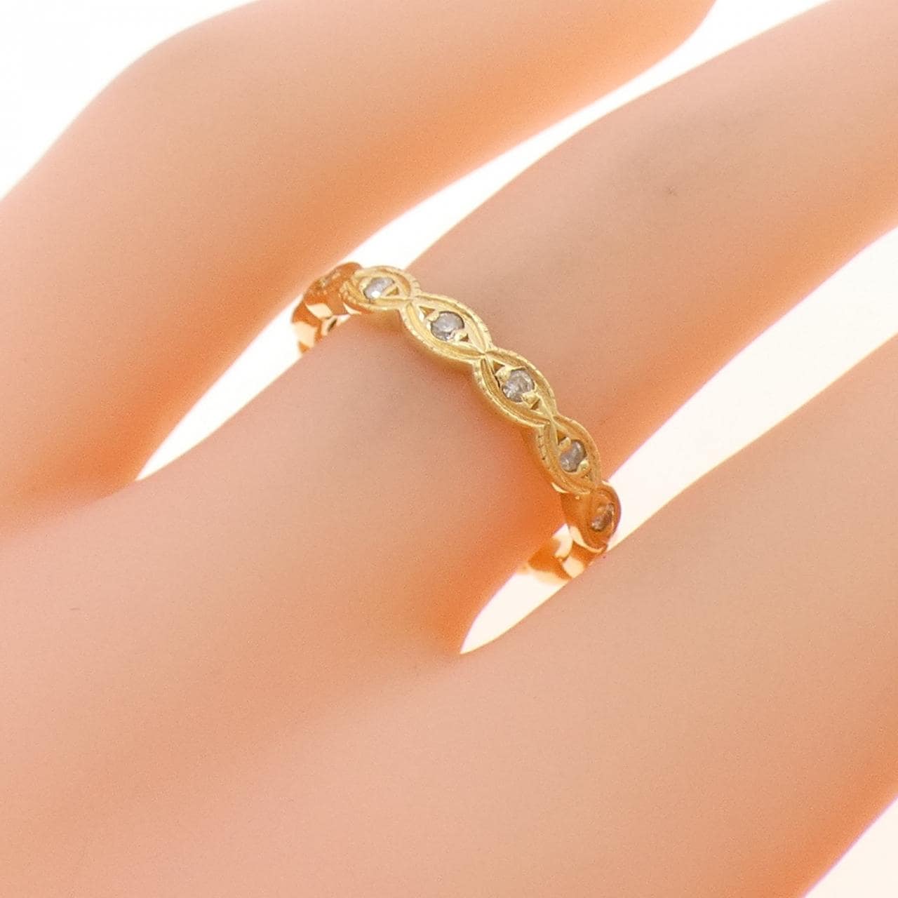 アガット ダイヤモンド リング 0.07CT