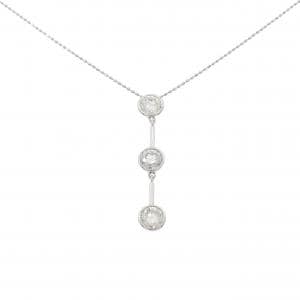 PT900/PT850 スリーストーン ダイヤモンド ネックレス 1.82CT