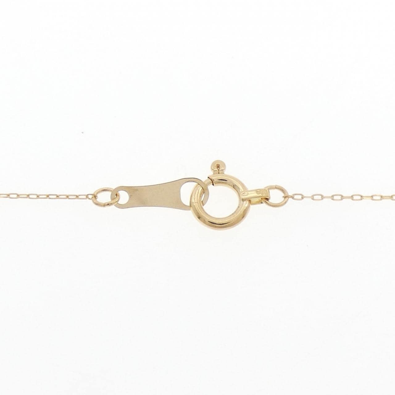 K18YG イニシャルK ダイヤモンド ネックレス 0.01CT