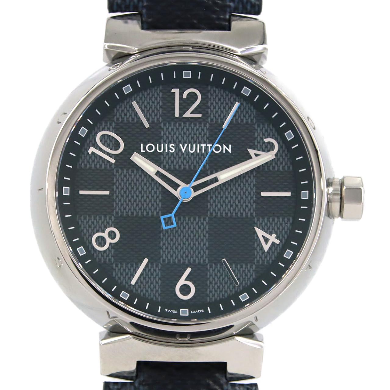 ルイヴィトン タンブール･ダミエグラフィット QA073 SS クォーツ