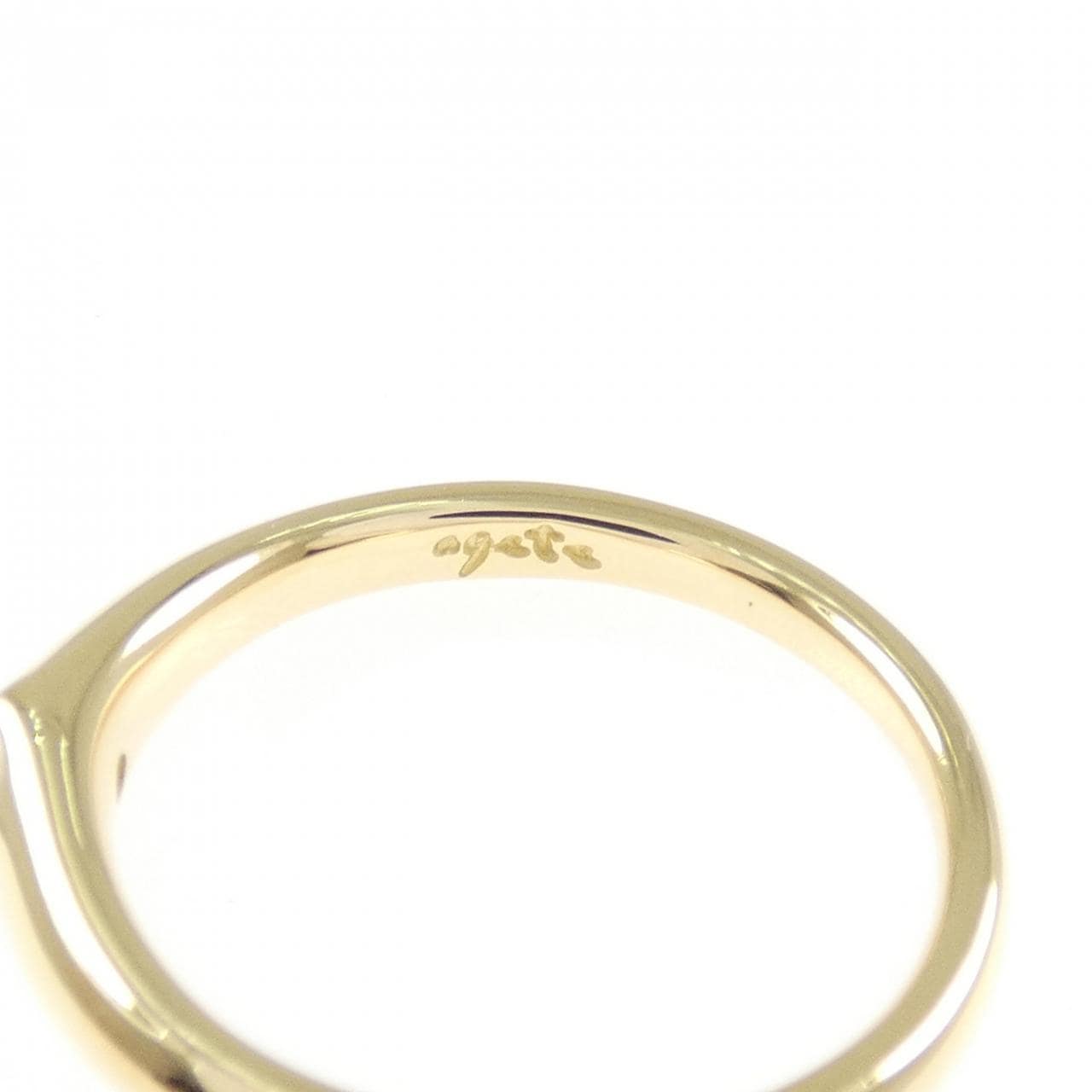 アガット ダイヤモンド リング 0.05CT