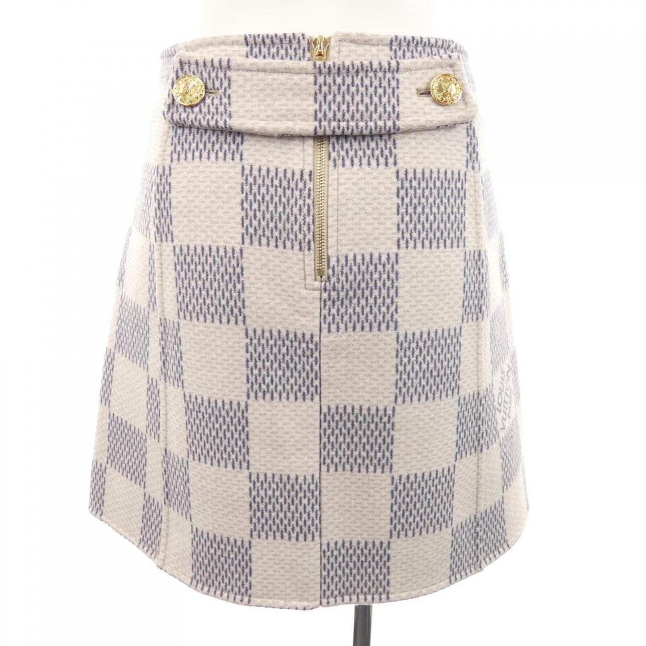 ルイヴィトン LOUIS VUITTON ダブルフェイスダミエアズール FMSK19KG1 スカート
