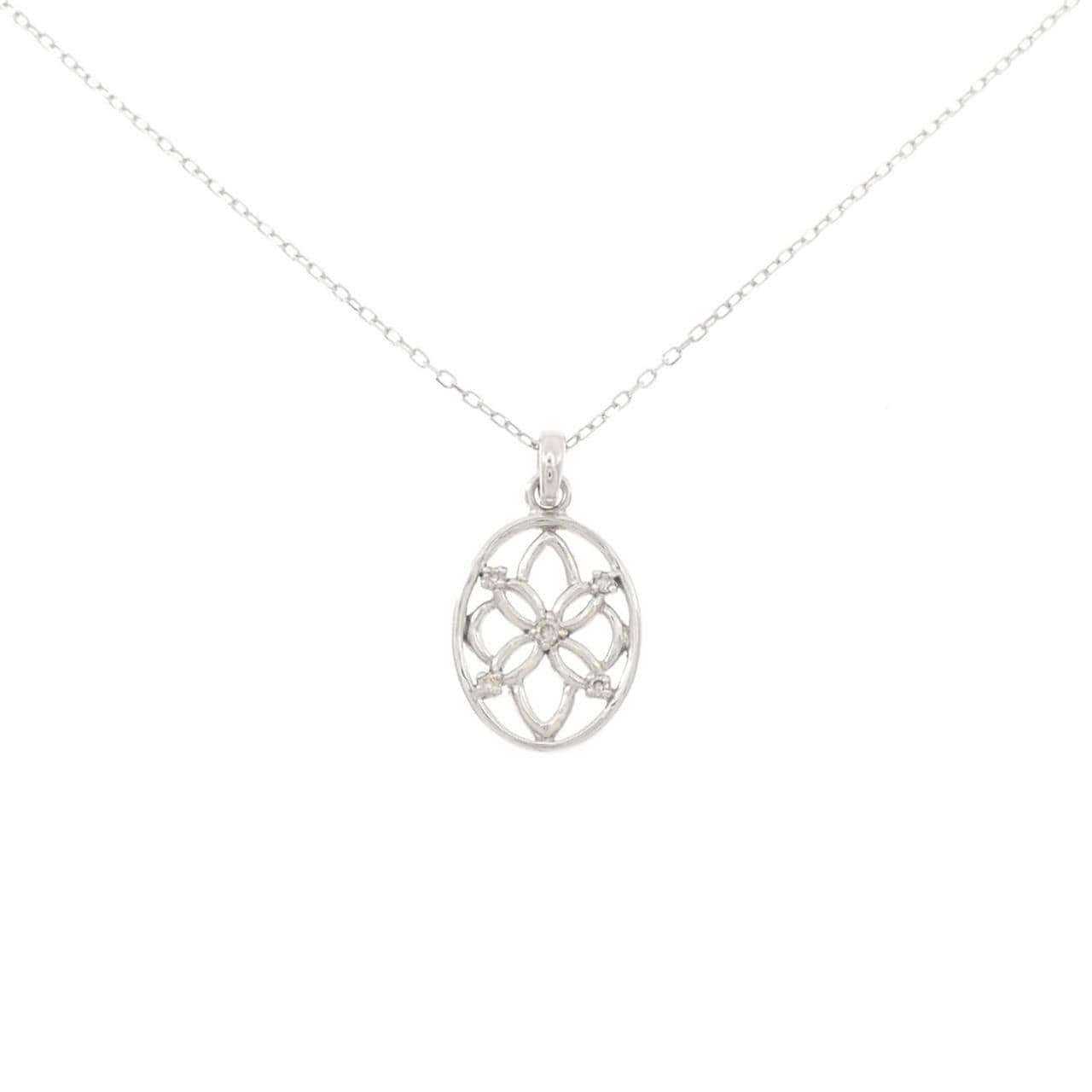 K10WG ダイヤモンド ネックレス 0.03CT