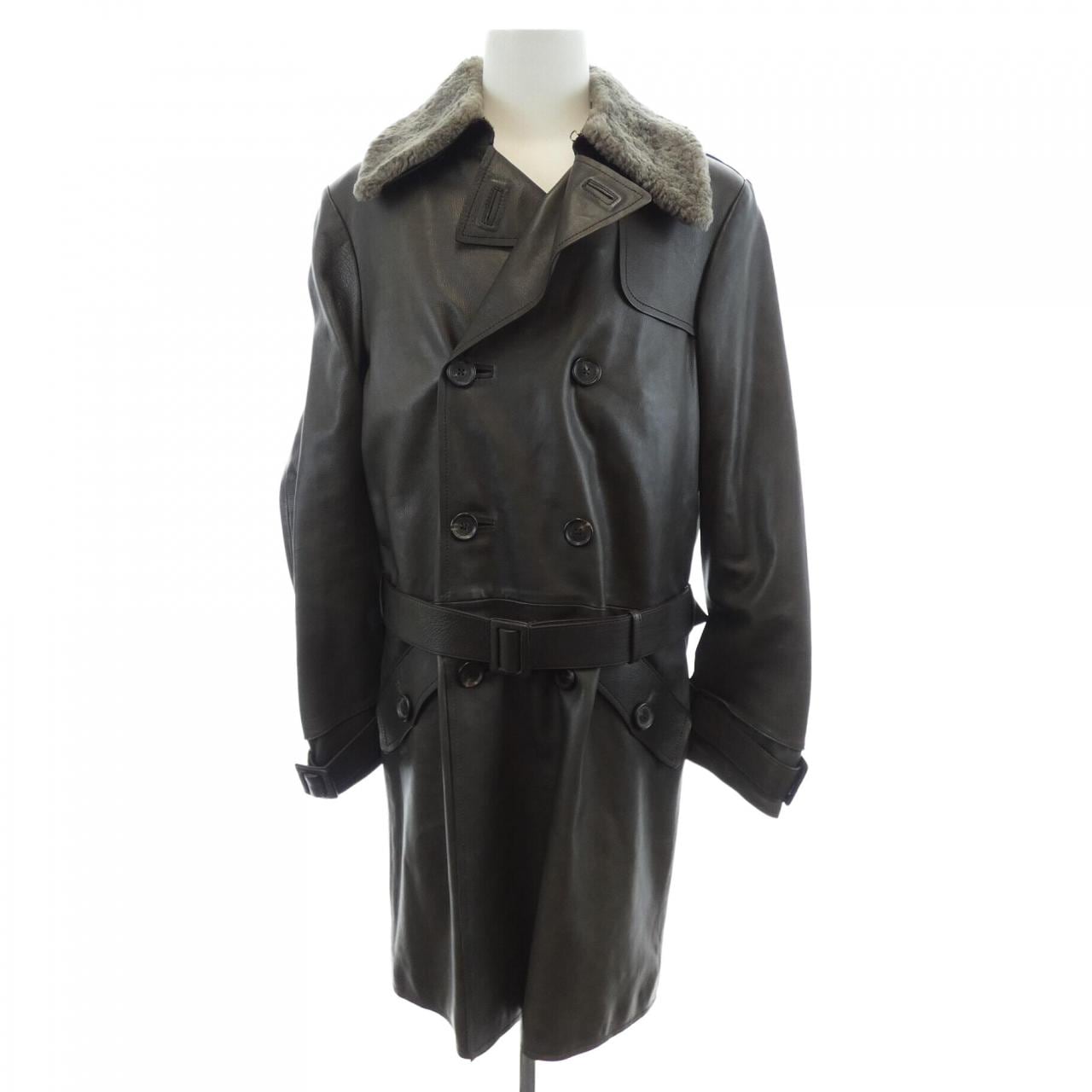 ボッテガヴェネタ BOTTEGA VENETA レザーコート