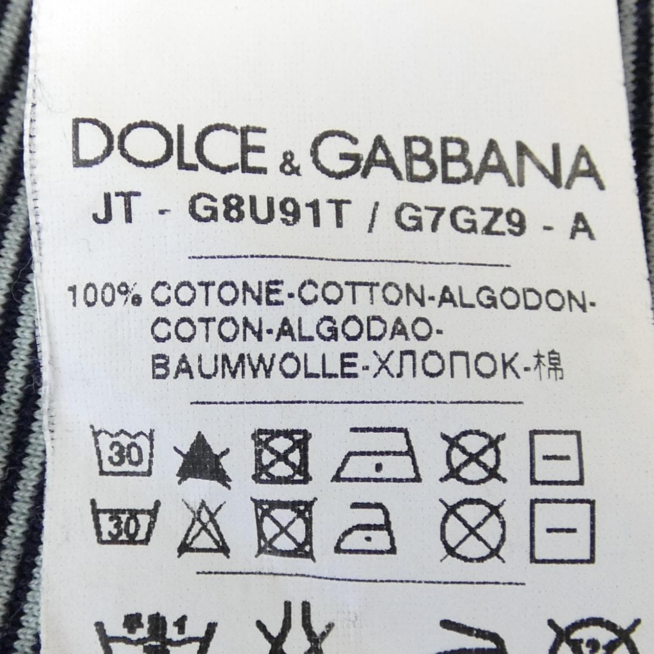 ドルチェアンドガッバーナ DOLCE&GABBANA G8U91T/G7GZ9 Tシャツ