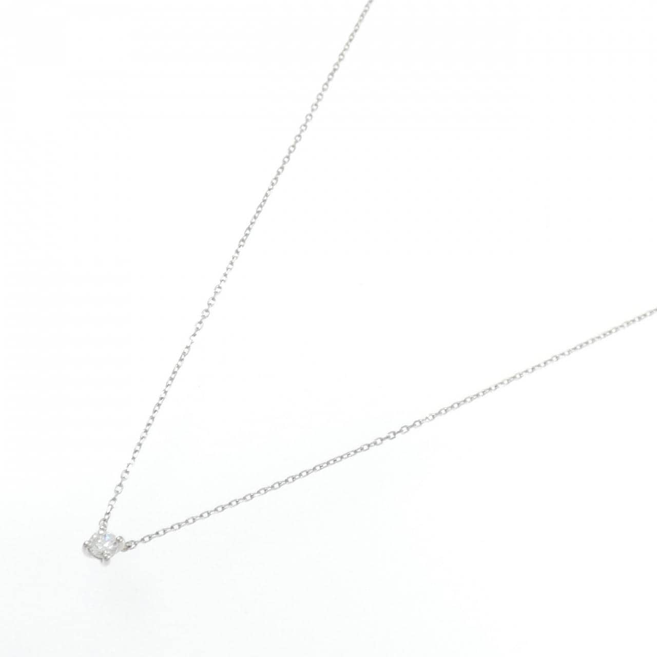 PT950 ソリティア ダイヤモンド ネックレス