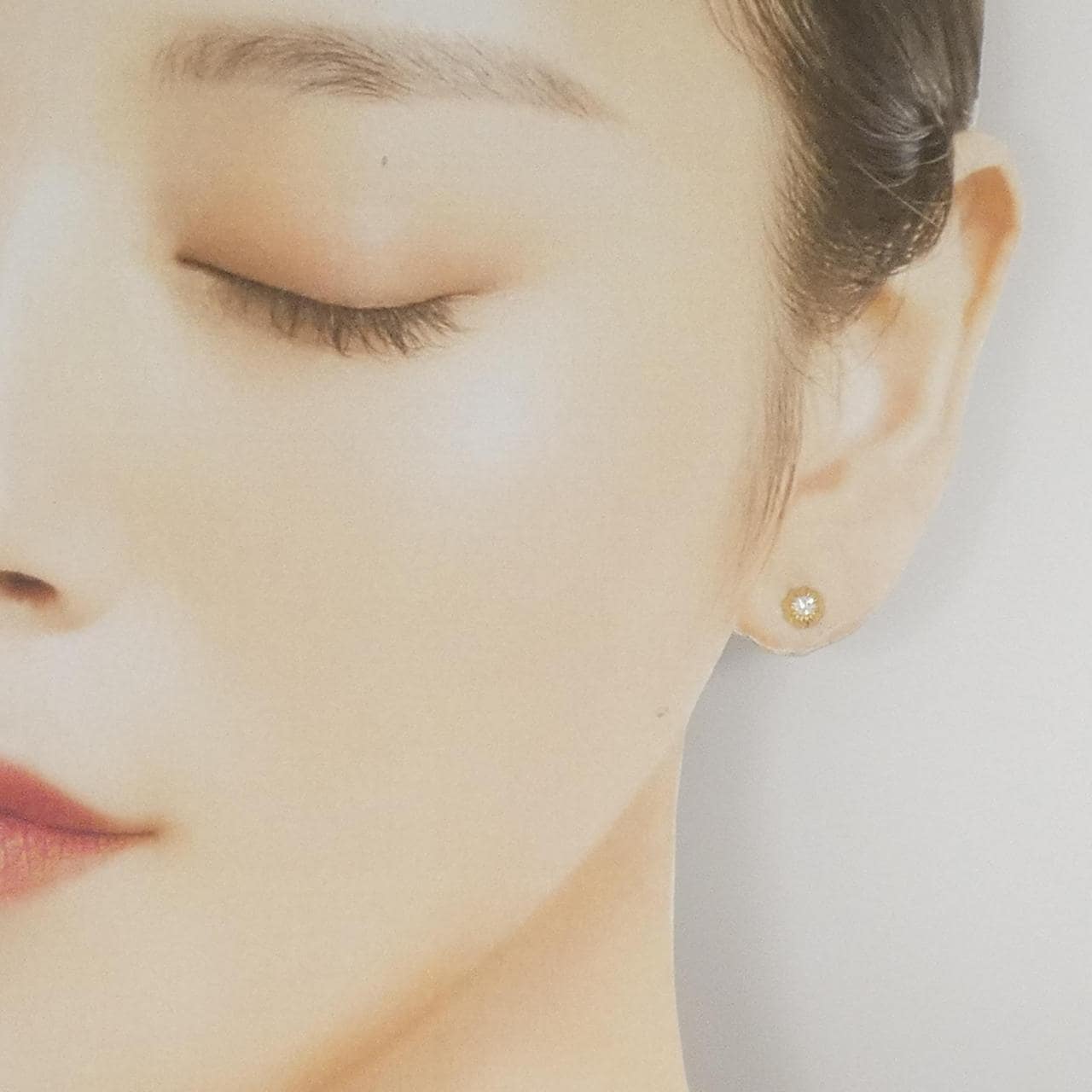 K14YG ダイヤモンド ピアス