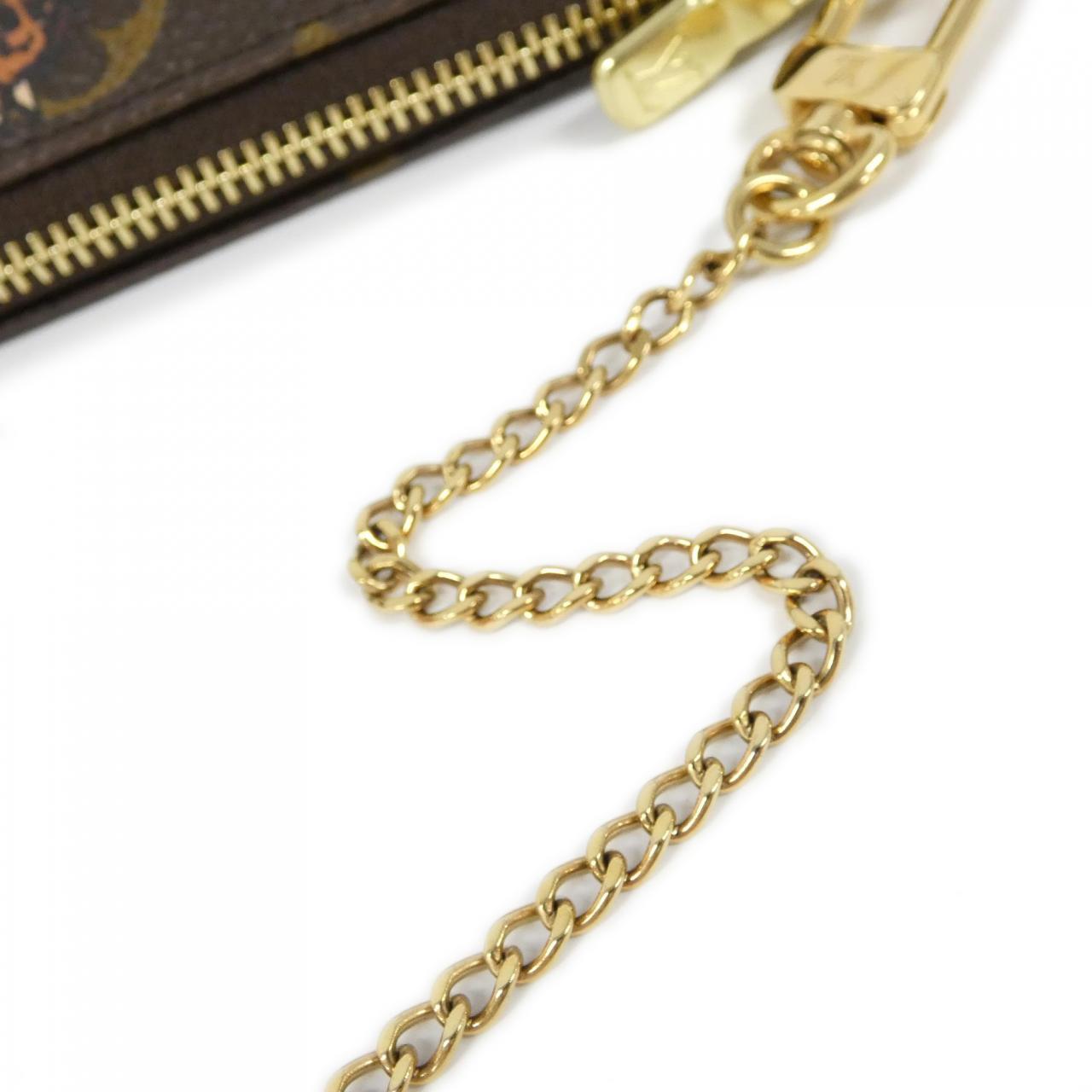 ルイヴィトン モノグラム(アニマルプリント) ミニ ポシェット アクセソワール M62087 アクセサリーポーチ