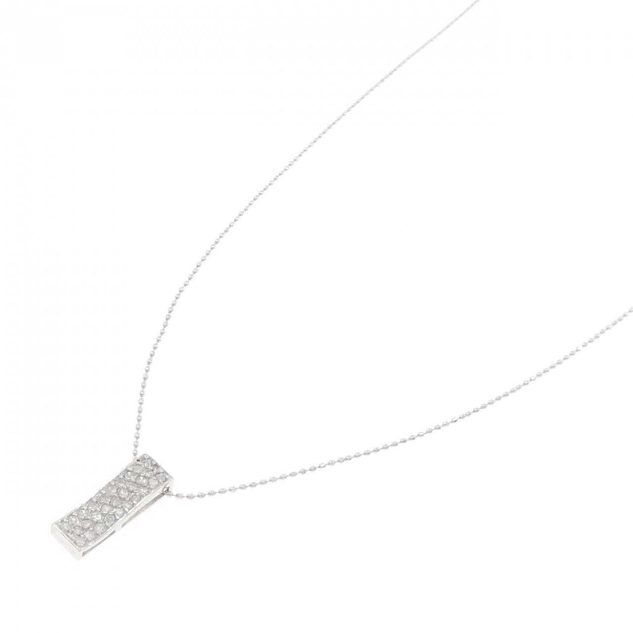 K14WG ダイヤモンド ネックレス 0.20CT