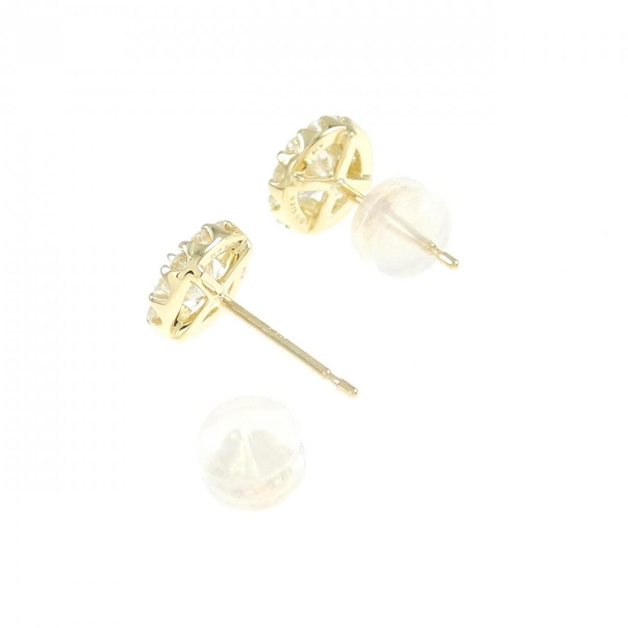 [新品] K18YG钻石耳环 0.278CT 0.275CT G SI2 VG
