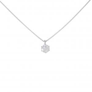 PT900/PT850 ソリティア ダイヤモンド ネックレス 0.505CT D VS1 VG