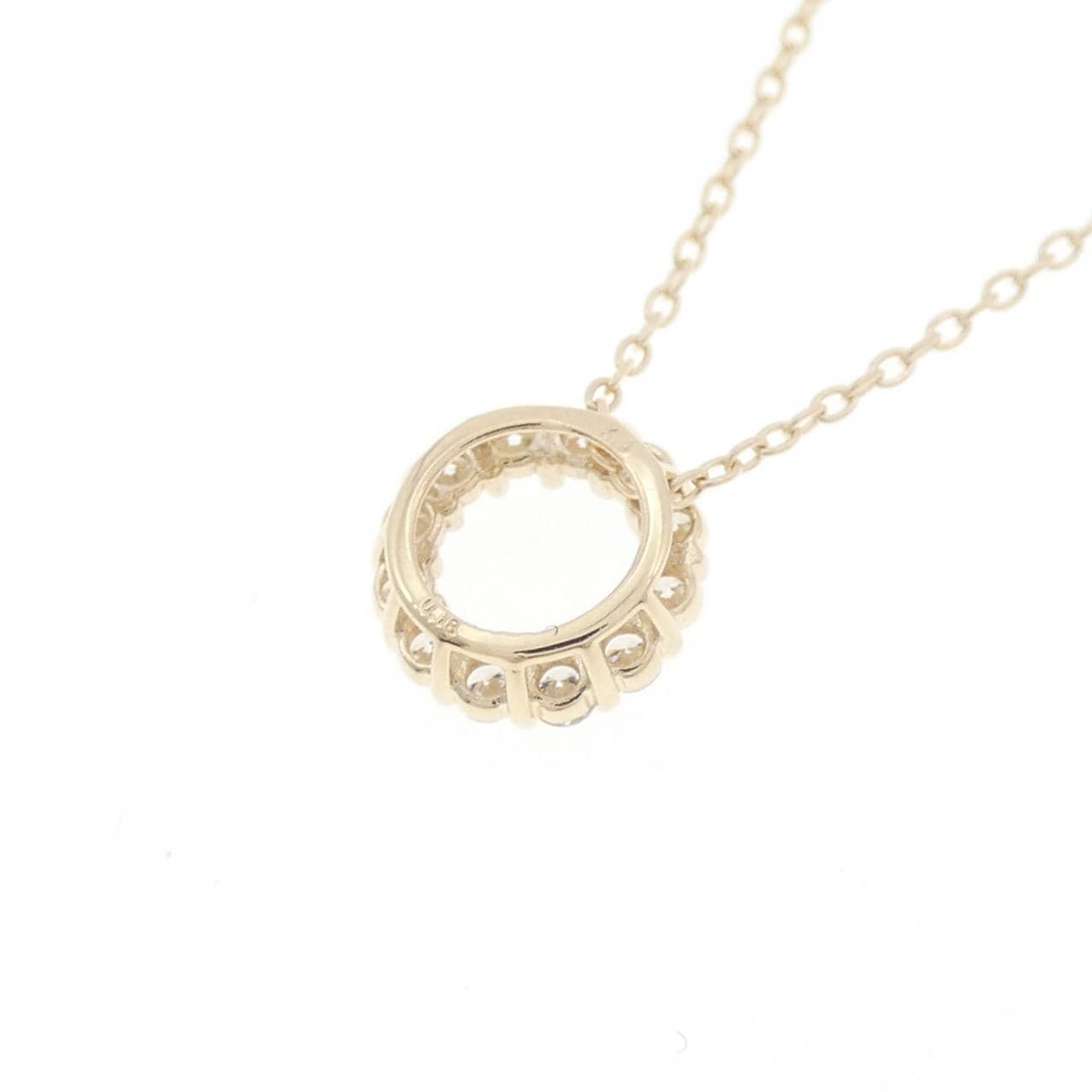 【リメイク】K10YG ダイヤモンド ネックレス 0.18CT