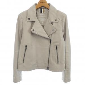 ヒューゴボス HUGO BOSS レザーライダースジャケット