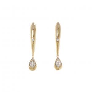 K18YG ダイヤモンド ピアス 0.12CT