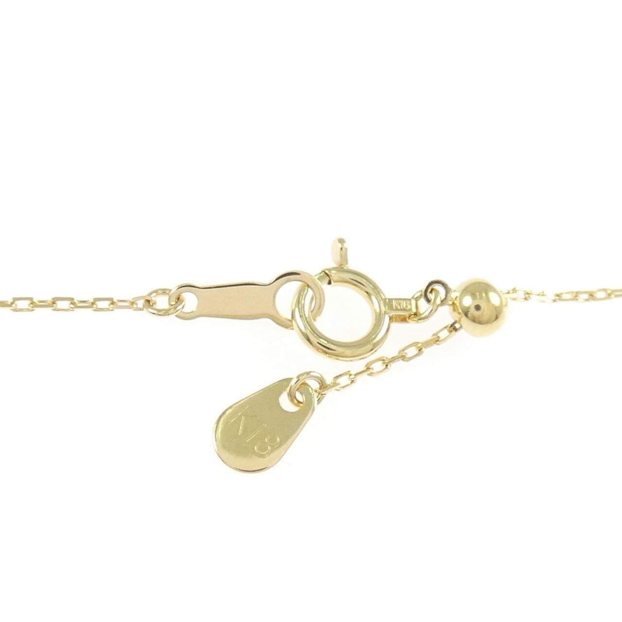 K18YG ムーン ダイヤモンド ネックレス 0.33CT