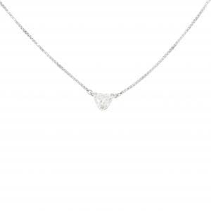 PT900/PT850 ハート ダイヤモンド ネックレス 0.324CT