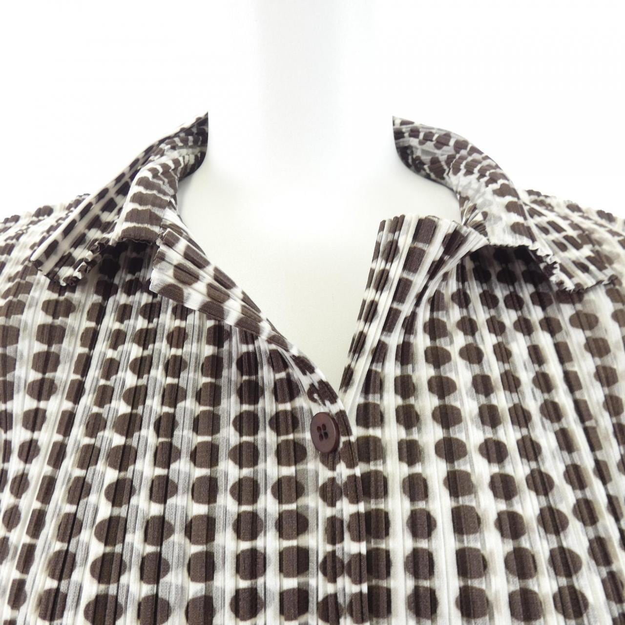 【ヴィンテージ】プリーツプリーズ PLEATS PLEASE 2001 ドット PP12-JJ512 S／Sシャツ