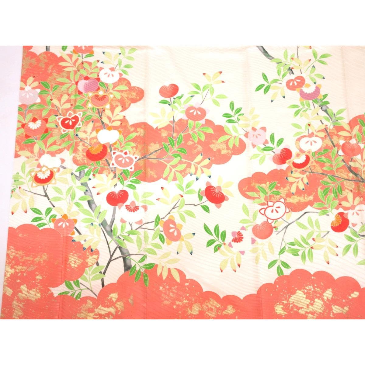長袖友禪金彩刺繡