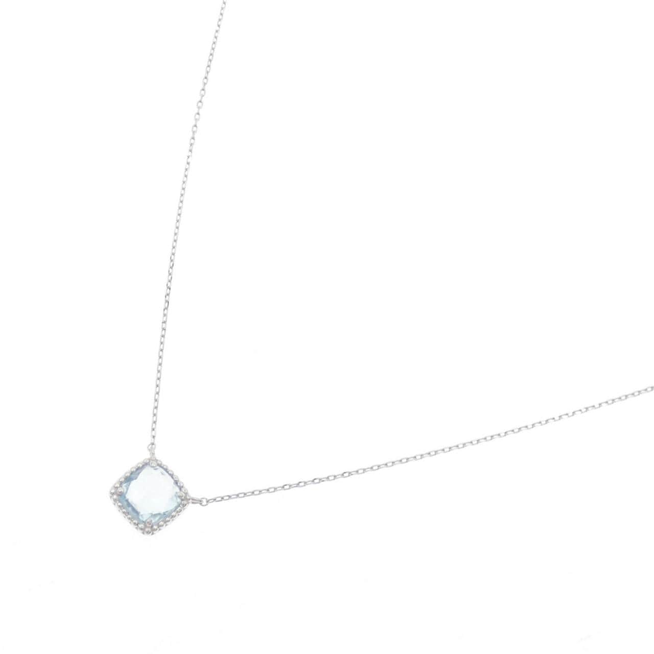 K10WG ブルートパーズ ネックレス