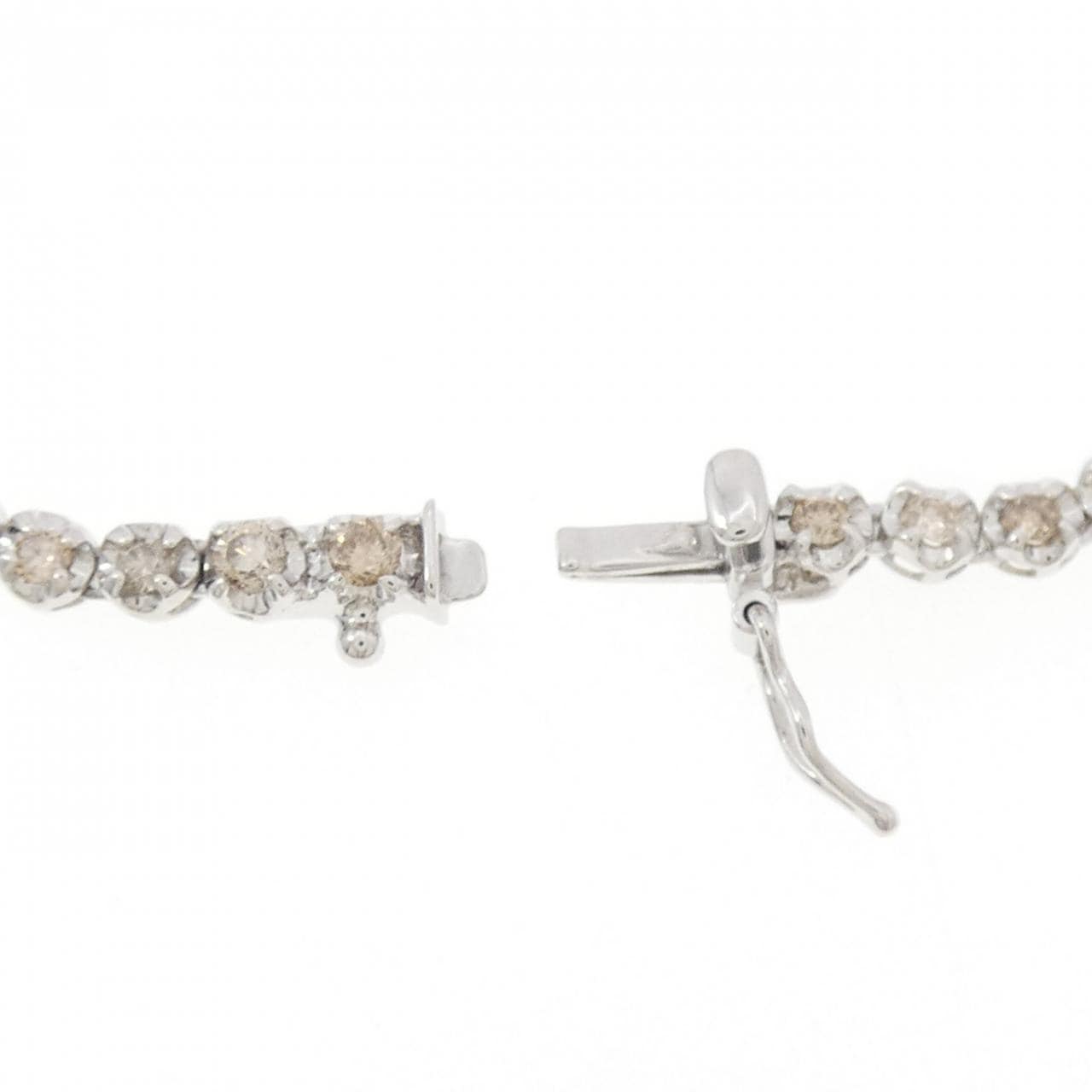 K18WG ダイヤモンド ブレスレット