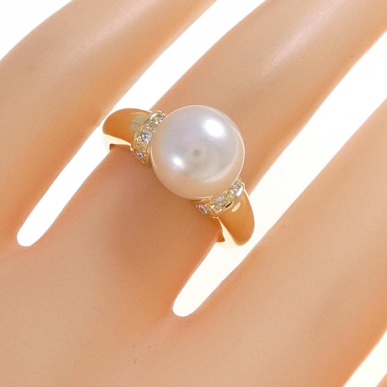 K18YG アコヤパール リング 9.0mm