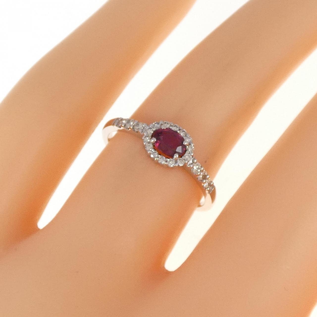 【新品】PT ルビー リング 0.29CT