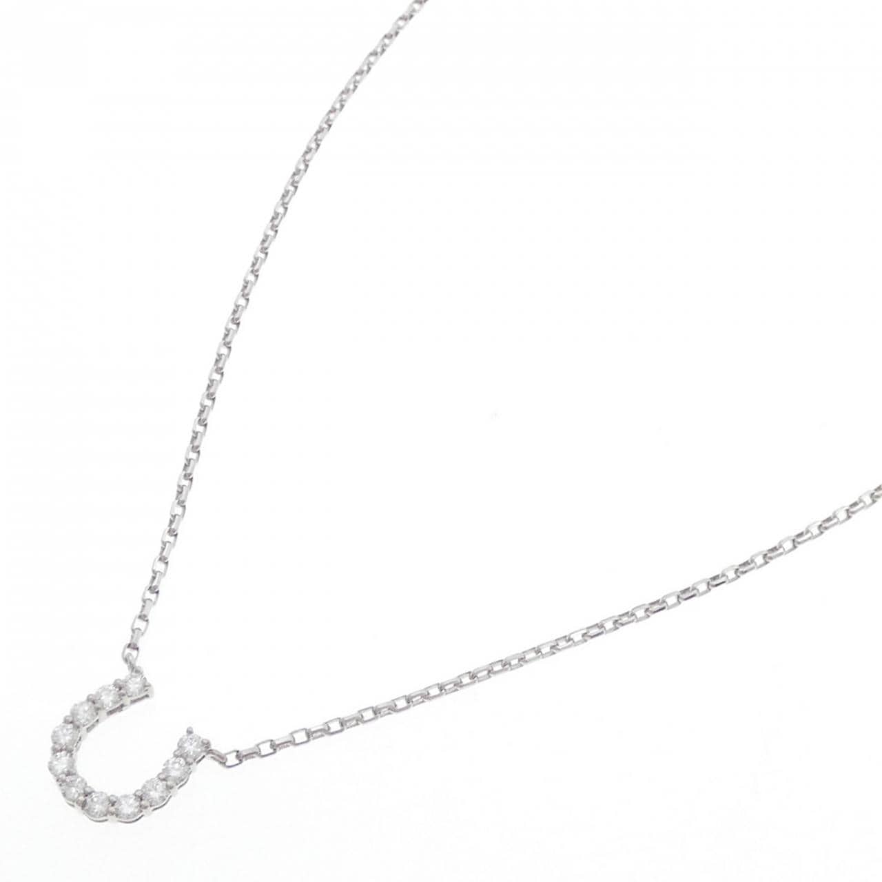 PT900/PT850 ホースシュー ダイヤモンド ネックレス 0.502CT