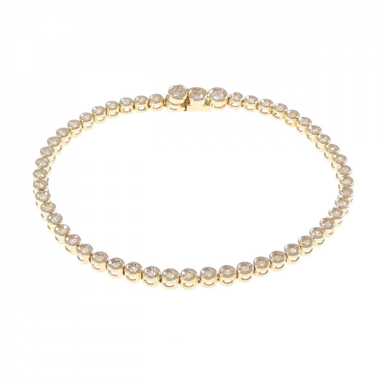 K18YG ダイヤモンド ブレスレット 1.00CT